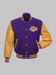 Los Angeles Lakers Purple Varsity Bomber Jacket