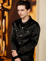 Timothee Chalamet Oscars Dinner 2026 Black Jacket