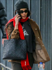 NYC 2026 Zoe Kravitz Brown Jacket