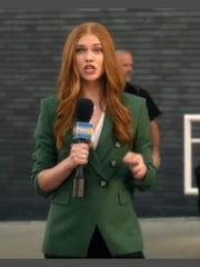 9-1-1 Season 5 Taylor Kelly Green Double Breasted Blazer