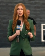 9-1-1 Season 5 Taylor Kelly Green Double Breasted Blazer