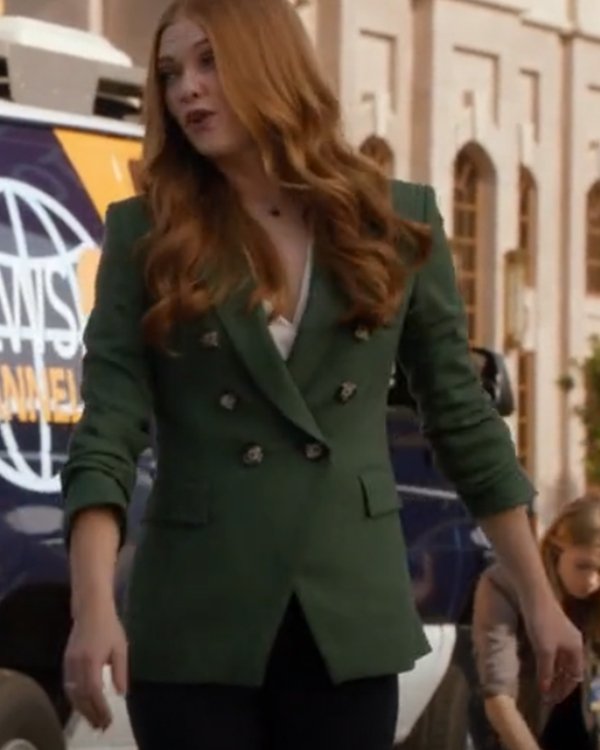9-1-1 Season 5 Taylor Kelly Green Double Breasted Blazer