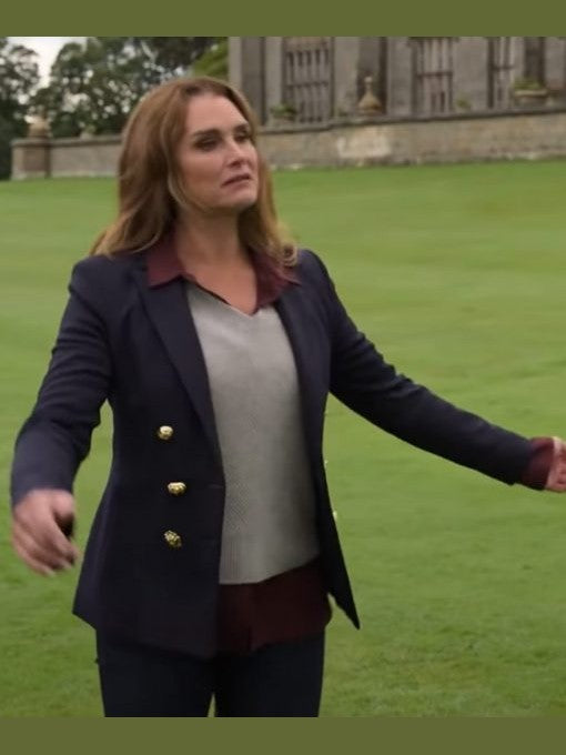 A Castle for Christmas Sophie Brown Blue Blazer