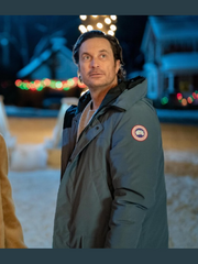 A Merry Little Ex-Mas 2025 Oliver Hudson Puffer Coat