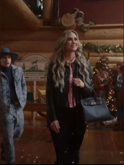 A Royal Montana Christmas Fiona Gubelmann Fringe Leather Jacket