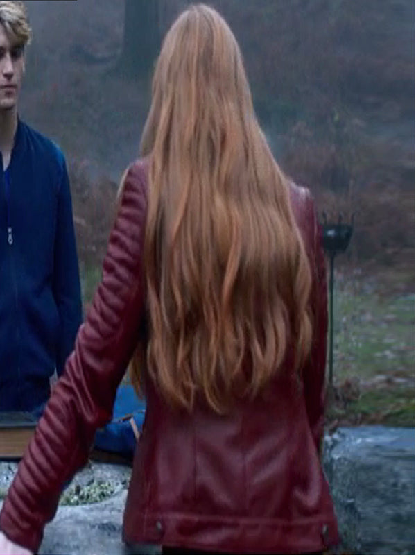 Abigail Cowen Fate The Winx Saga Leather Jacket