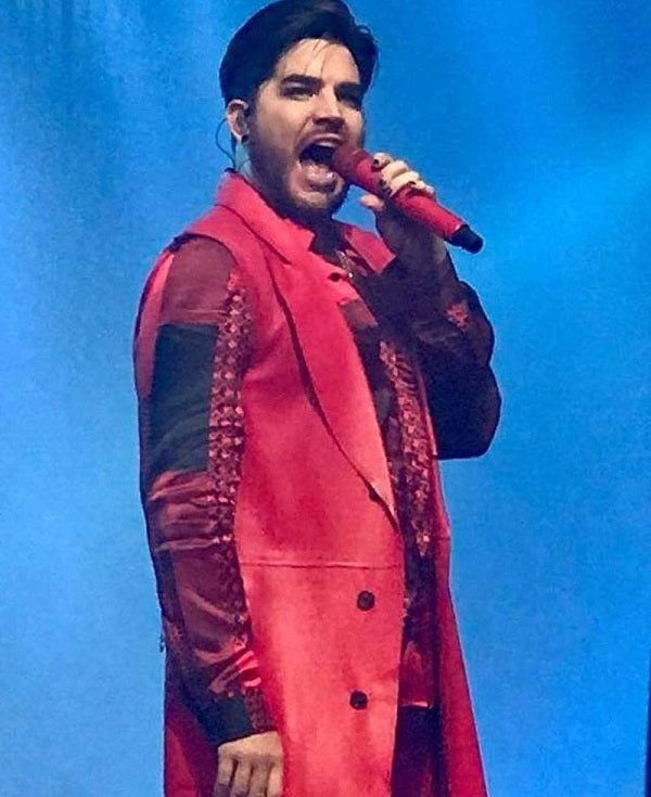 Adam Lambert Concert Leather Coat
