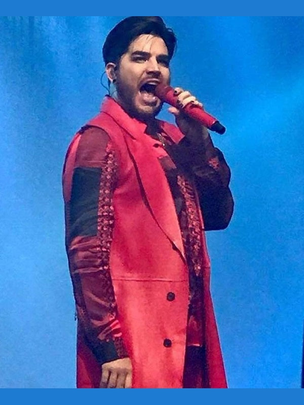 Adam Lambert Concert Leather Coat