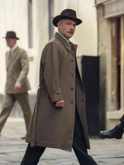 Agatha Christies Seven Dials Martin Freeman Brown Coat