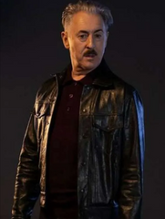 Tip Toe 2026 Alan Cumming Black Leather Jacket