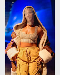 Alicia Keys Shearling Coat