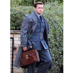 Allied Brad Pitt (Max Vatan) Double Breasted Coat