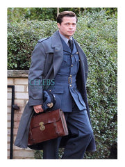 Allied Brad Pitt (Max Vatan) Double Breasted Coat