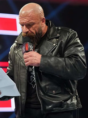 Triple H WWE Raw Leather Jacket