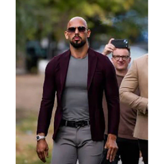 Top G Andrew Tate Maroon Blazer