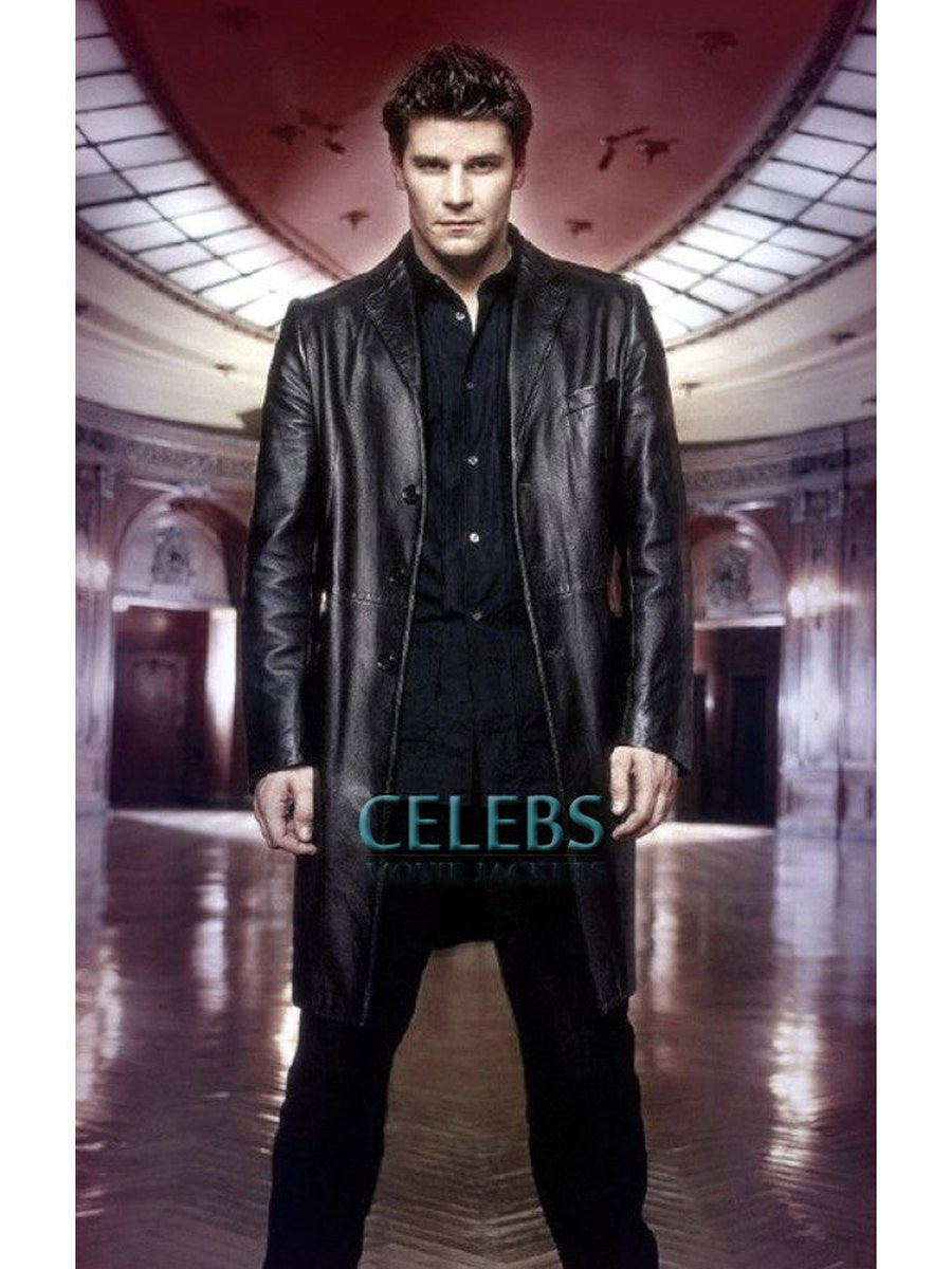 Angel David Boreanaz Black Long Coat