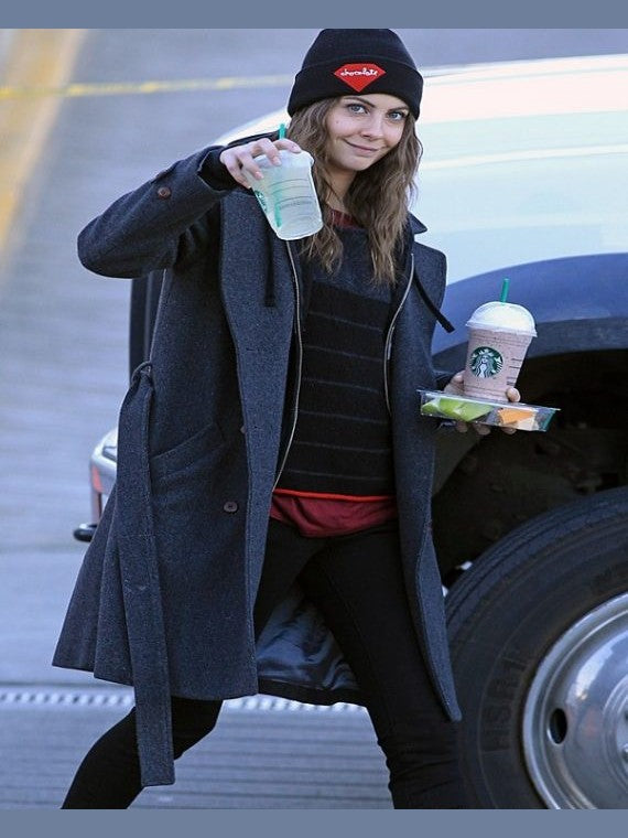 Arrow Willa Holland Wool Blue Coat