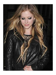 Black Motorcycle Avril Lavigne Leather Jacket