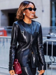 The Today Show 2026 Ayo Edebiri Leather Jacket