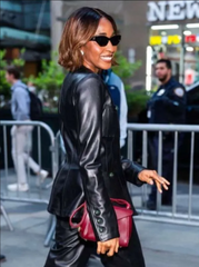 The Today Show 2026 Ayo Edebiri Leather Jacket