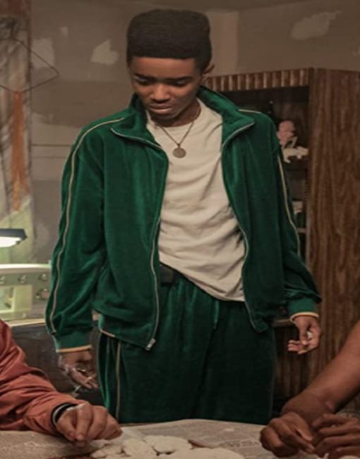 BMF 2021 Myles Truitt Green Velvet Tracksuit