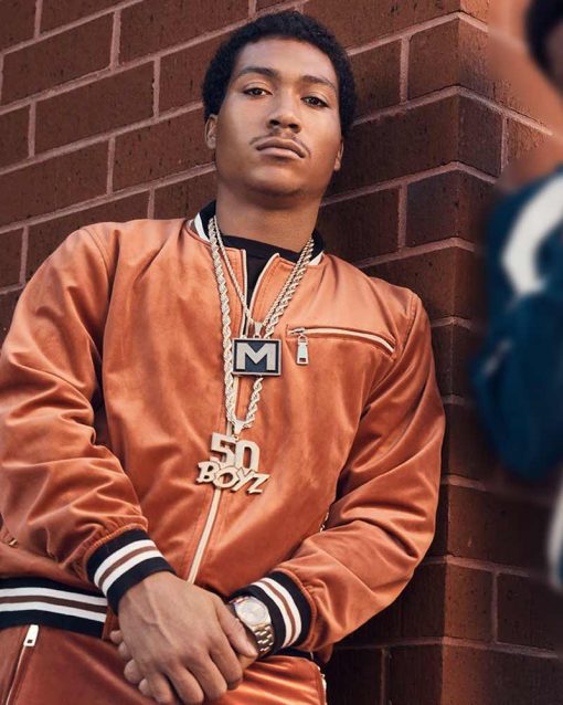 BMF Lil Meech Velvet Track Jacket