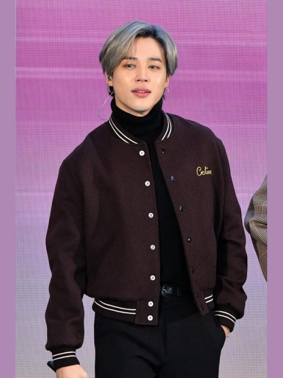 BTS Jimin Wool Bomber Jacket