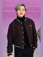 BTS Jimin Wool Bomber Jacket