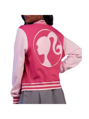 Barbie Embroidered Girls Varsity Jacket