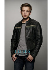 Dylan Massett Bates Motel Black Leather Jacket