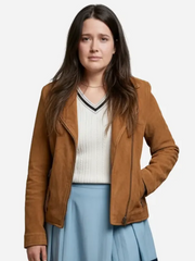 Beef S02 Cailee Spaeny Brown Jacket
