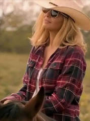 Dutton Ranch 2026 Beth Dutton Plaid Shirt