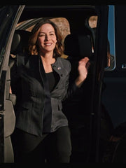 Yellowstone Kelly Reilly Black Notch Neck Jacket