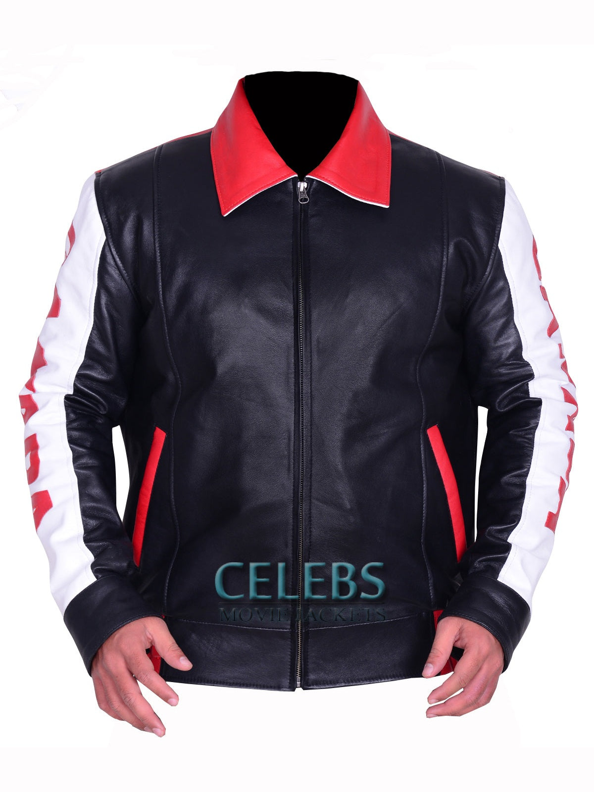 Canadian Flag Biker Bomber Leather Jacket