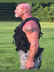 Bill Goldberg Check Point TJ Leather Vest
