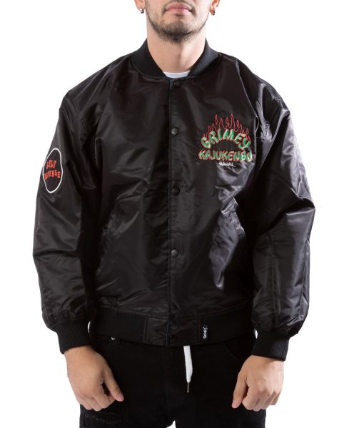 Grimey Destroy All Fear Reversible Bomber Jacket