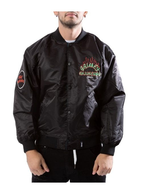 Grimey Destroy All Fear Reversible Bomber Jacket