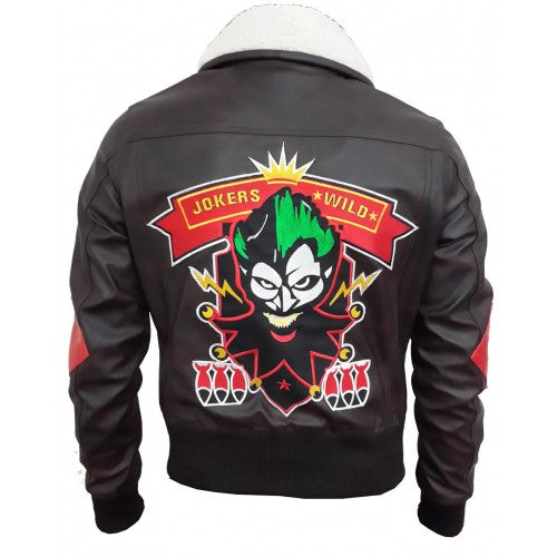 Bombshell Harley Quinn Brown Leather Jacket
