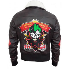 Bombshell Harley Quinn Brown Leather Jacket