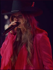 Britnee Kellogg The Road 2025 Pink Fringe Blazer