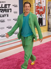 Brad Pitt Bullet Train Green Suit