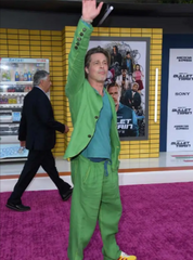 Brad Pitt Bullet Train Green Suit