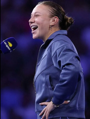 US Open Amanda Anisimova Blue Jacket
