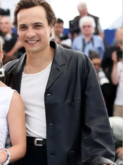 Cannes Film Festival Frank Dillane Leather Blazer