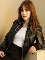 Charlie Harper 2025 Emilia Jones Leather Jacket