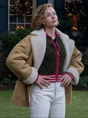 Oh What Fun Chloë Grace Moretz Shearling Leather Jacket