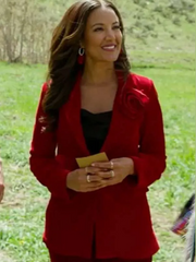 Finding Mr. Christmas S02 Heather Hemmens Red Blazer