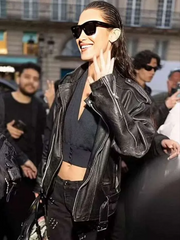 The Beauty Bella Hadid Leather Jacket