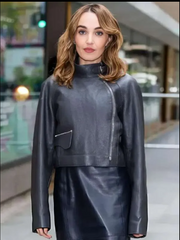 NYC 2025 Chloe Fineman Leather Jacket