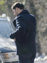 CIA Tom Ellis Black Peacoat